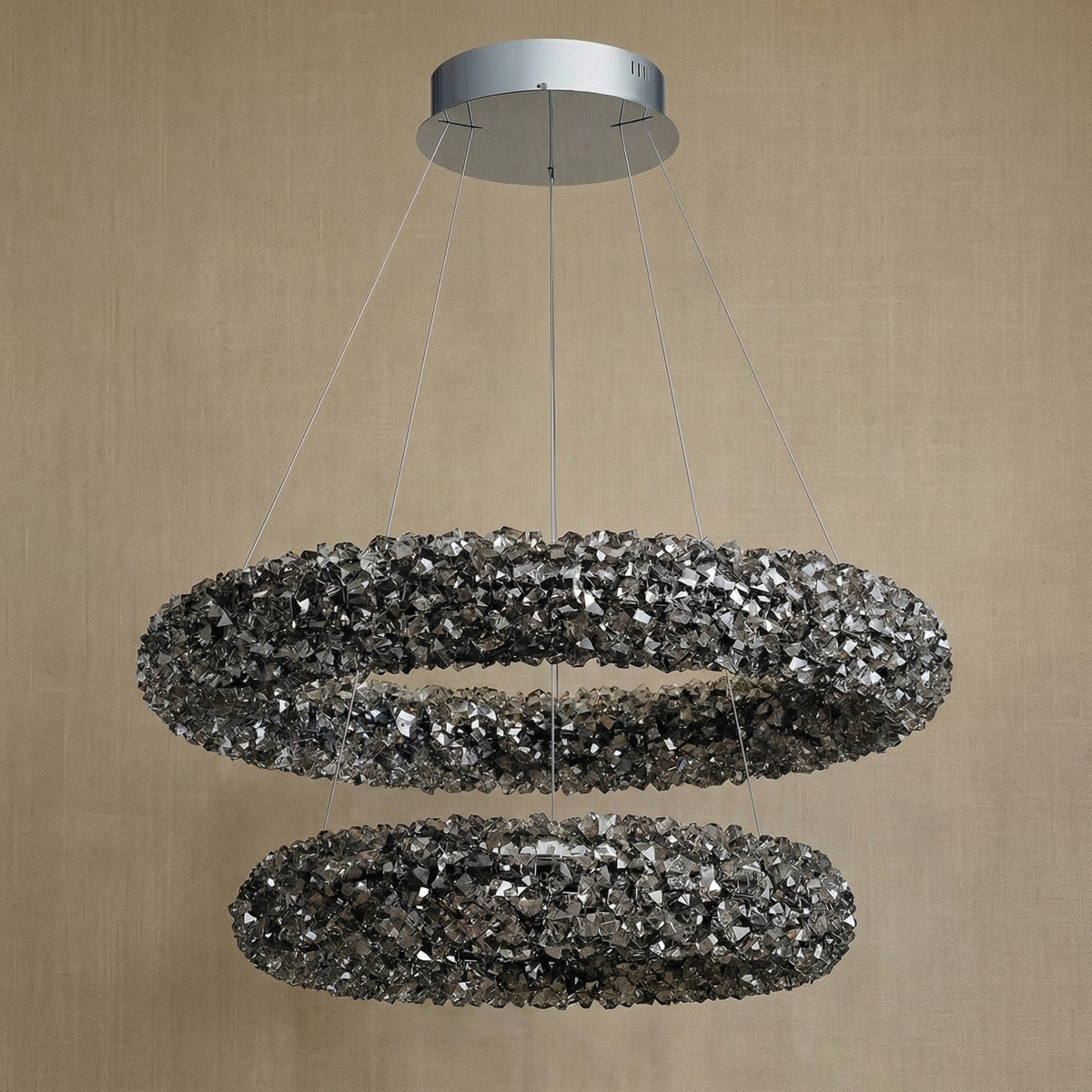 Yiosi Series Nested Crystal Pendant Light Style F - dark