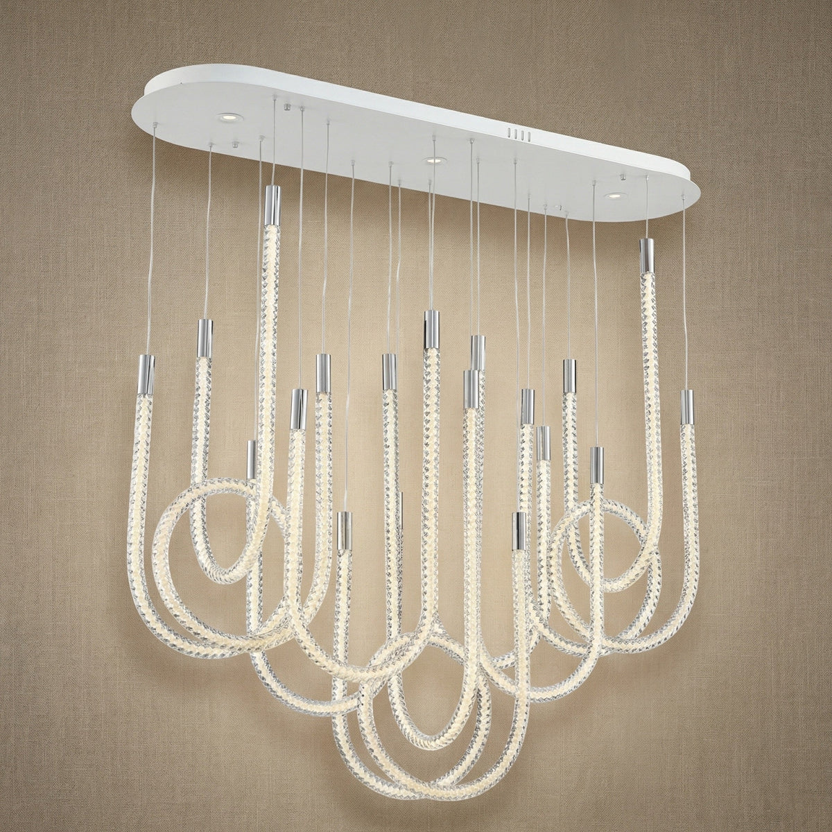 Dining Chandelier Contemporary in white