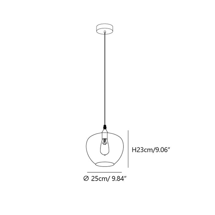 Modern Smoke Gray Glass Lamp Designer Chandelier