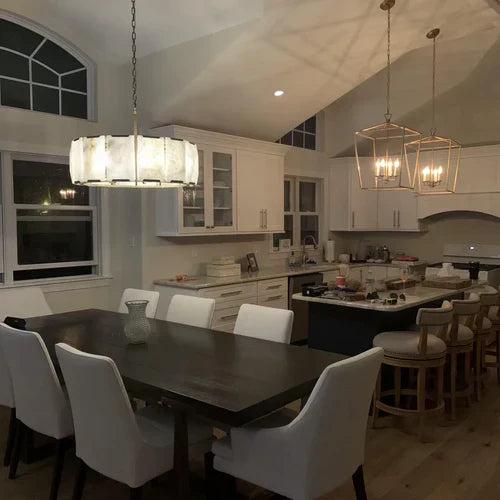 How to install a chandelier on a sloping ceiling?