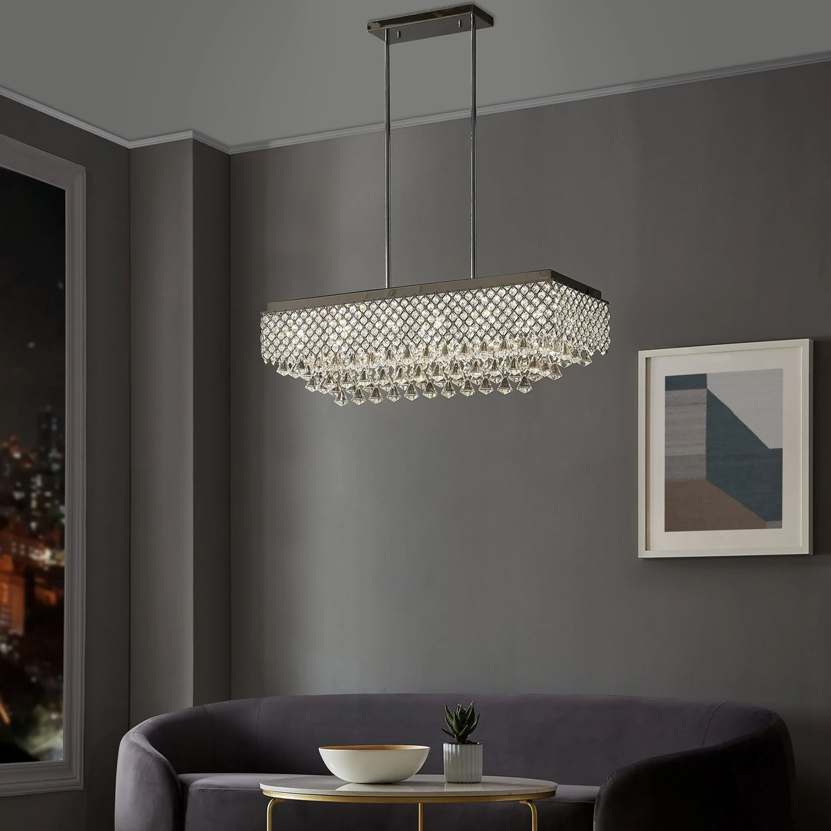 Rectangular Chandelier