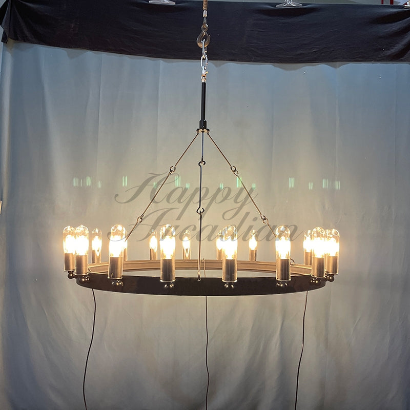 HA Radiant Vintage Lamps, Outdoor Chandelier  Lighting