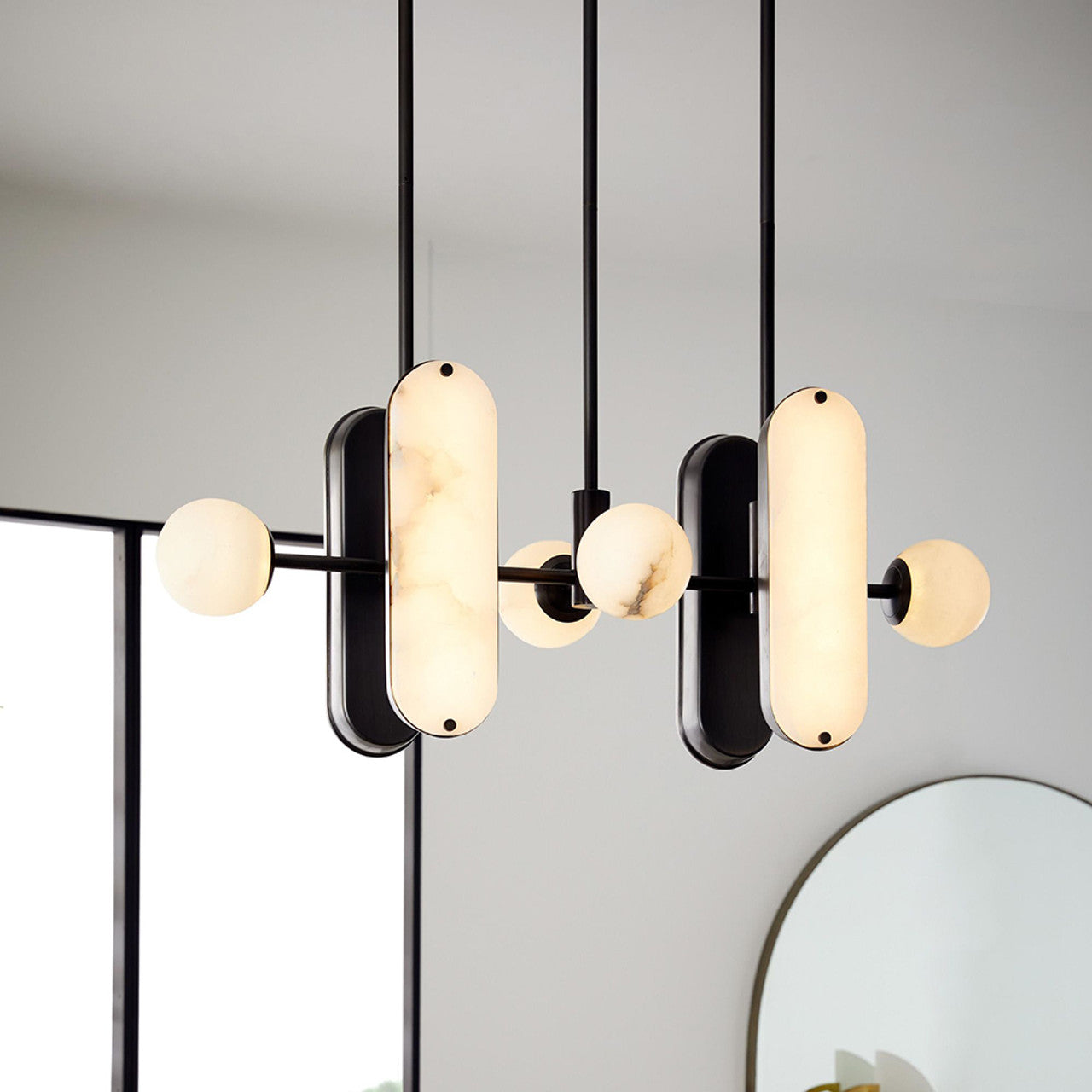 Maradona Pendant Light, Designer Choice Linear Chandelier