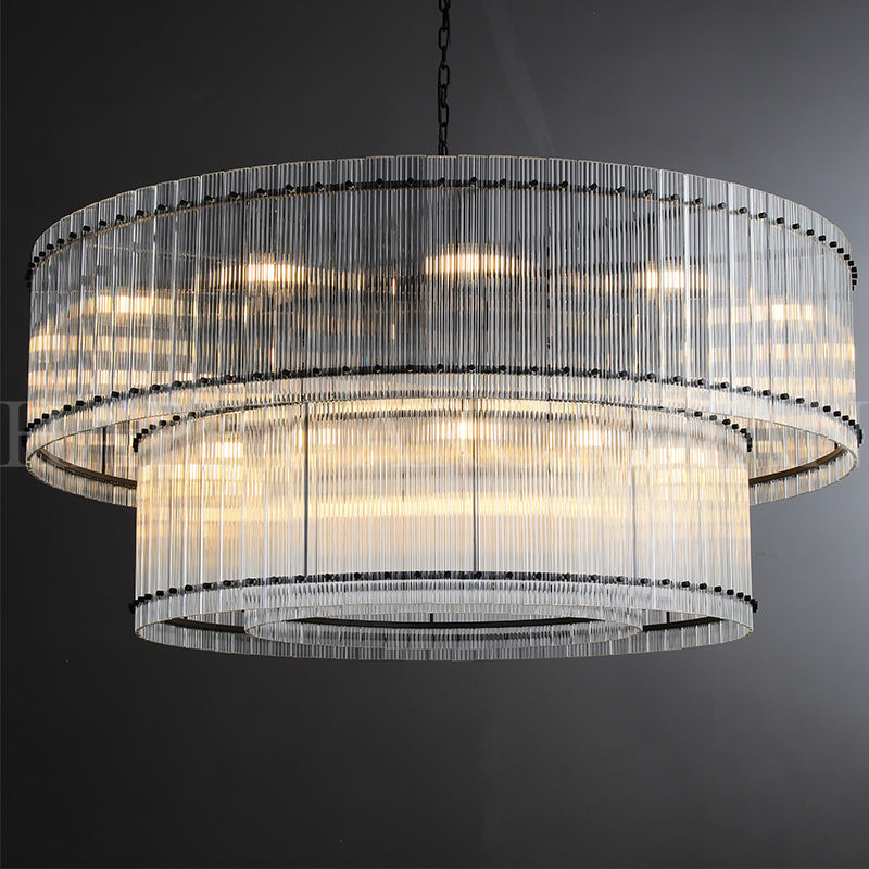 HA Damian Two-Tier Round Chandelier 60"