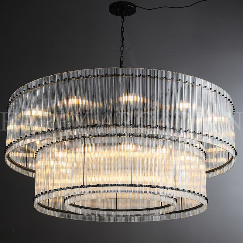 HA Damian Two-Tier Round Chandelier 60"