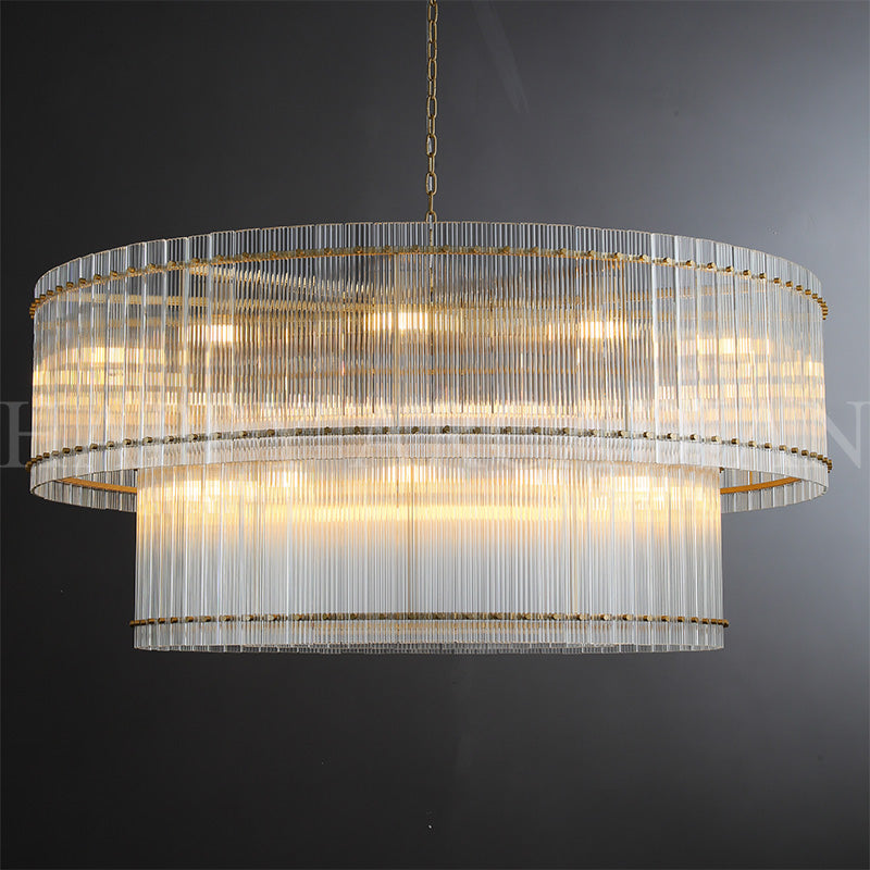 HA Damian Two-Tier Round Chandelier 60"