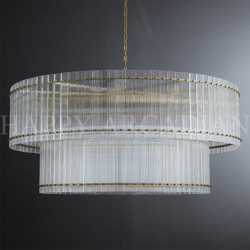 HA Damian Two-Tier Round Chandelier 60"