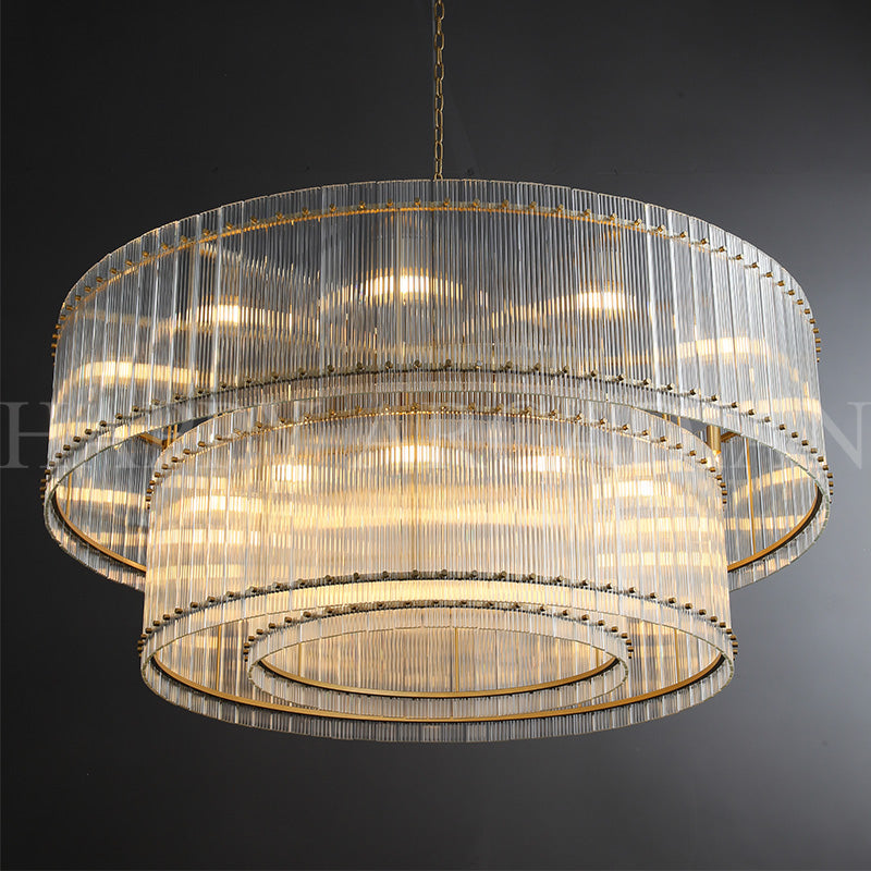 HA Damian Two-Tier Round Chandelier 60"