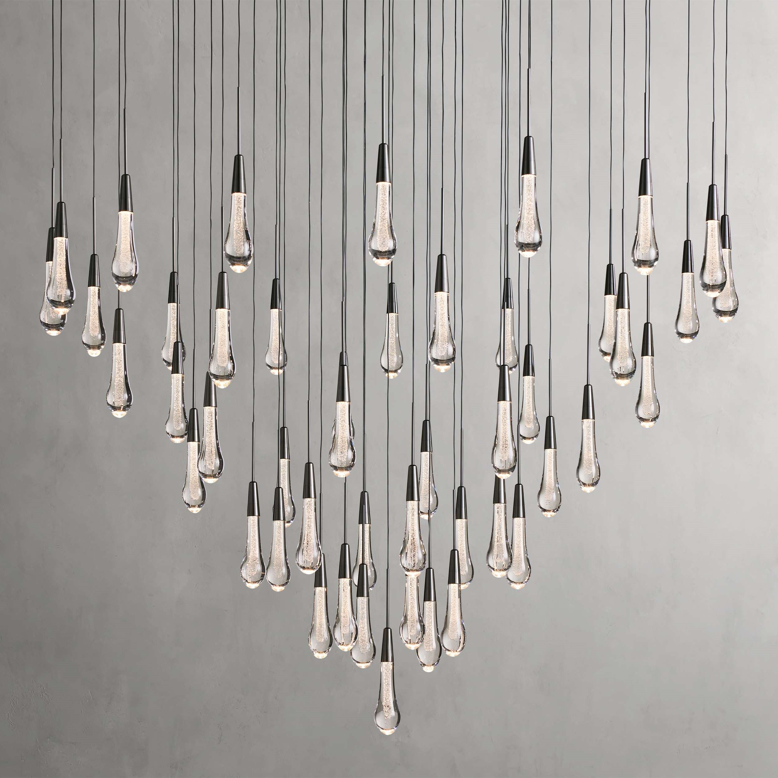 Soltaire Modern 17'' 24'' 36'' Round Chandelier Lighting