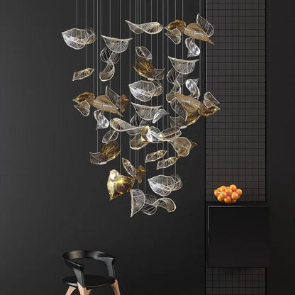 Shake Leaves Chandelier 31.8" 39.4" 47.2"