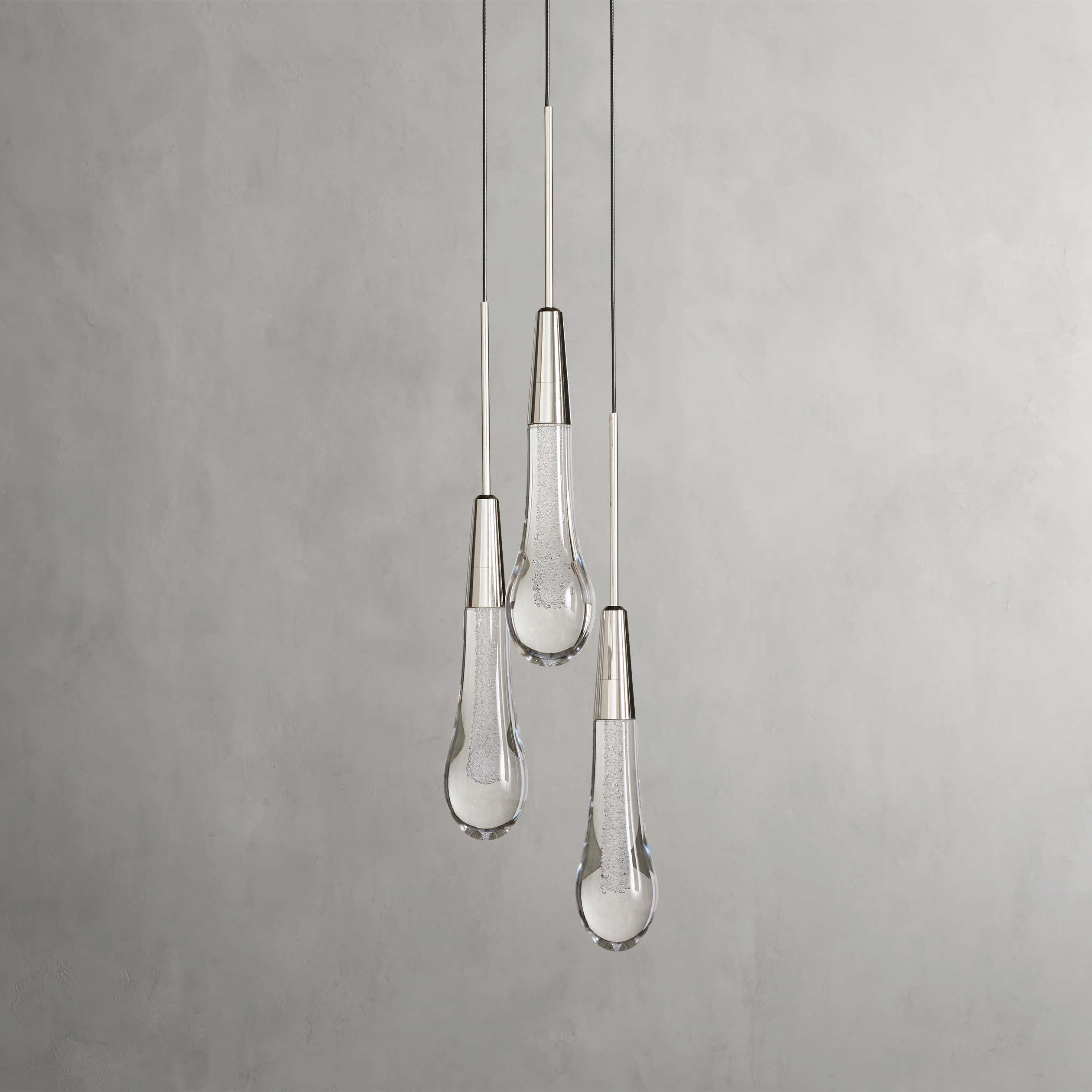 Soltaire Modern 3 Light Round Chandelier Lighting