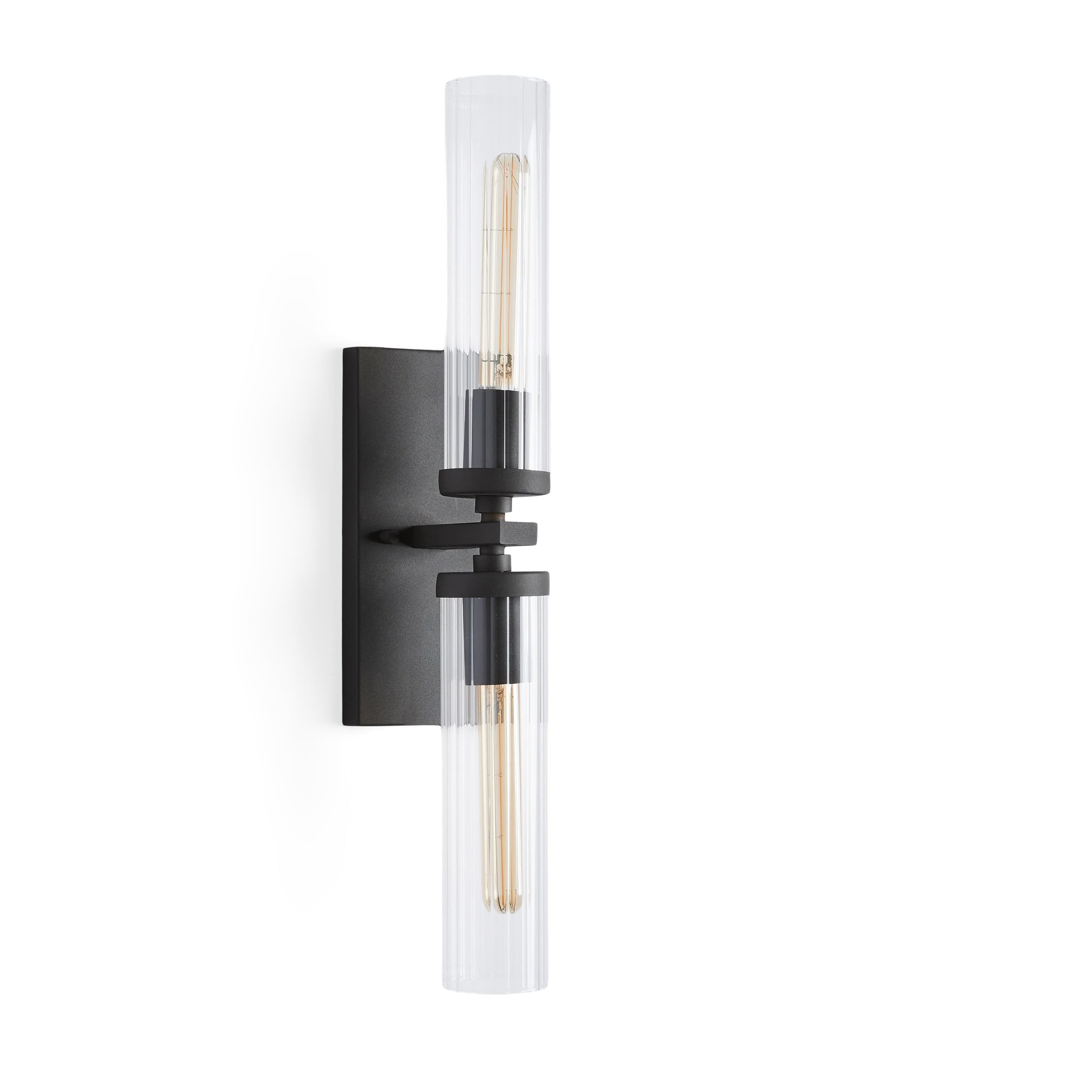 Andreas Glass Modern Wall Lamp 2 Light