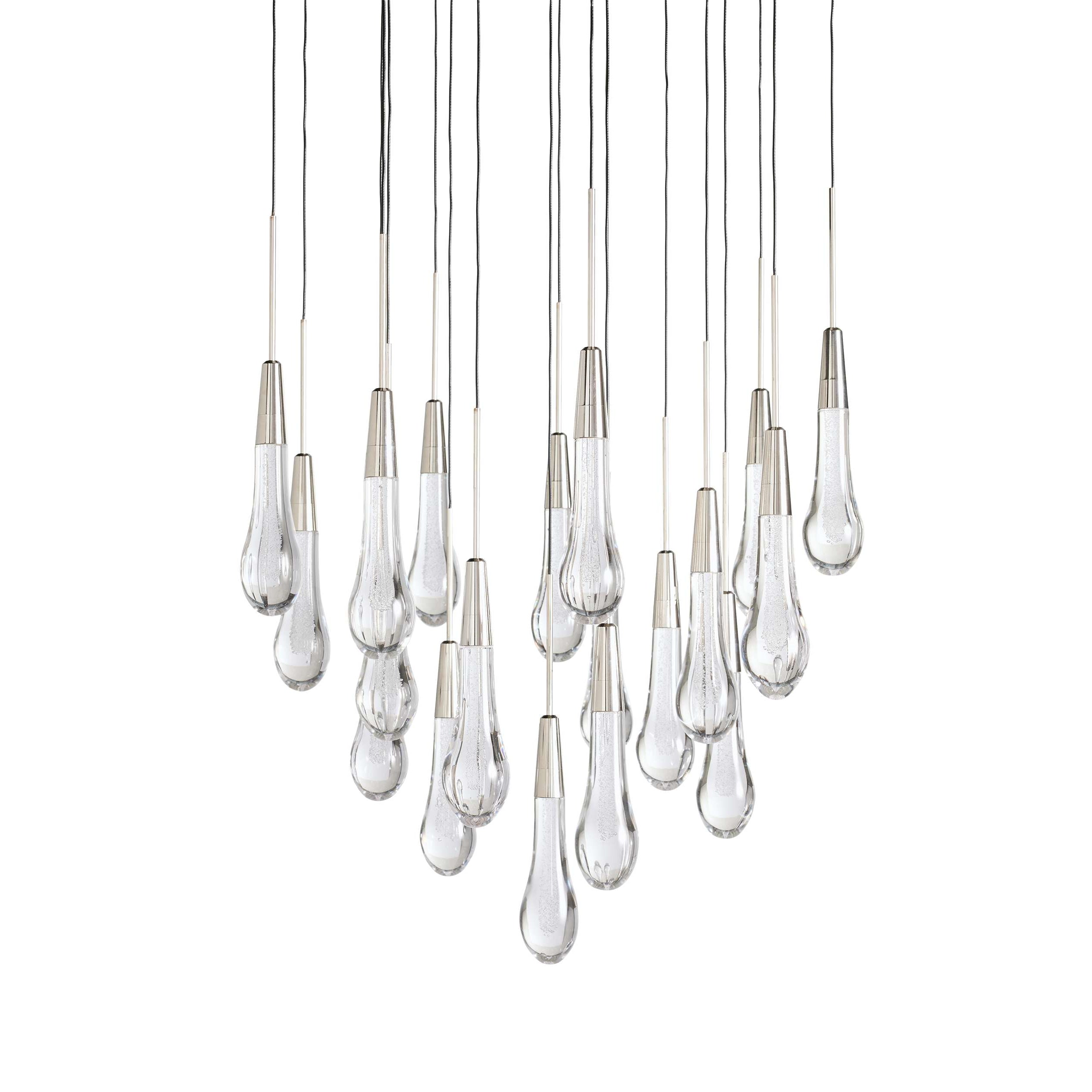 Soltaire Modern 17'' 24'' 36'' Round Chandelier Lighting