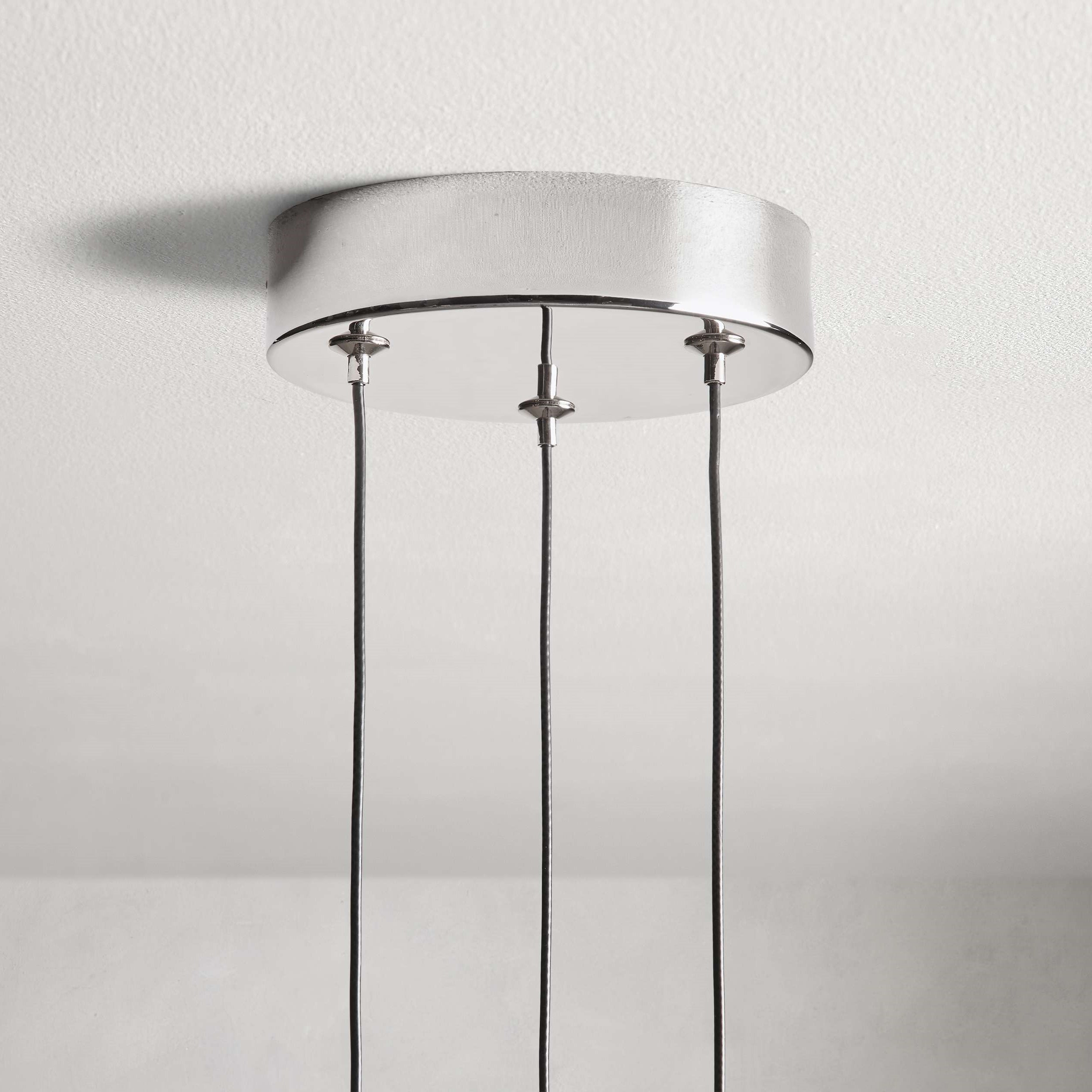 Soltaire Modern 3 Light Round Chandelier Lighting