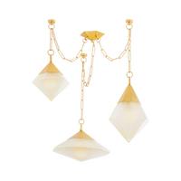 Nora Modern Kitchen Island Chain Glass Chandelier
