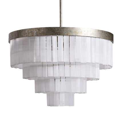 Corvane Luxury 4 Tier Selenite Chandelier