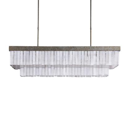 Corvane Luxury Selenite Linear Chandelier 49'' 59''