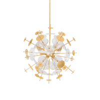 Penelope Clear Round Pendant Chandelier