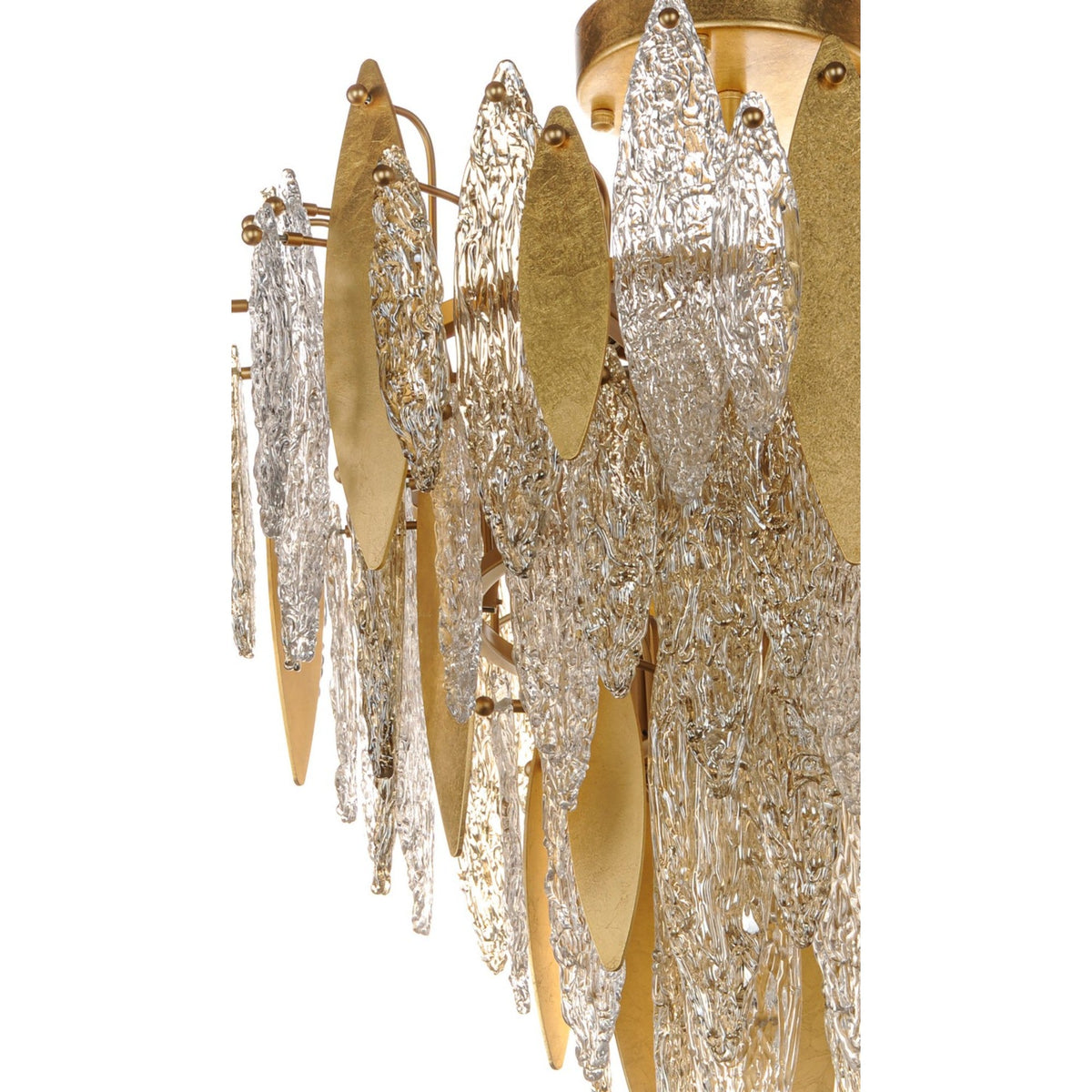 Majestic Gold Finish 29-inch Flush Mount Ceiling Light Fixture