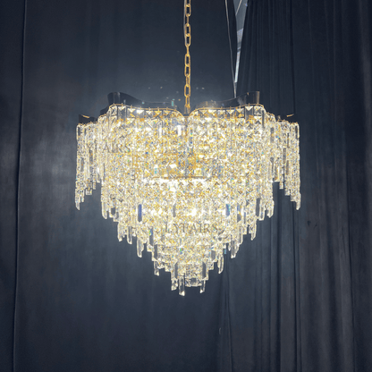 Crystal Tassel Chandelier Set For Living Room/Dining Room/Bedroom