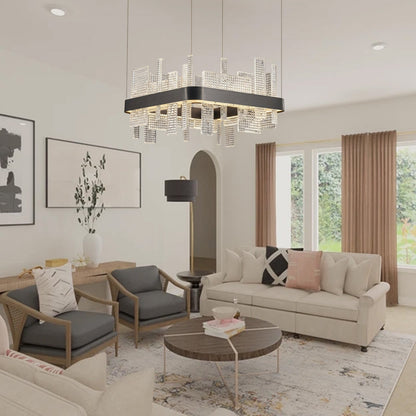 Lyra Glass Pendant Light 19.7"