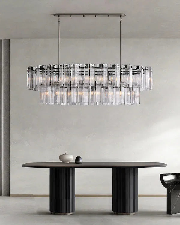 Delsie Oval 2 Tiered Chandelier