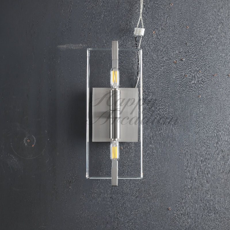 Sable Linear Glass Wall Sconce for 15''H 20''H 25''H