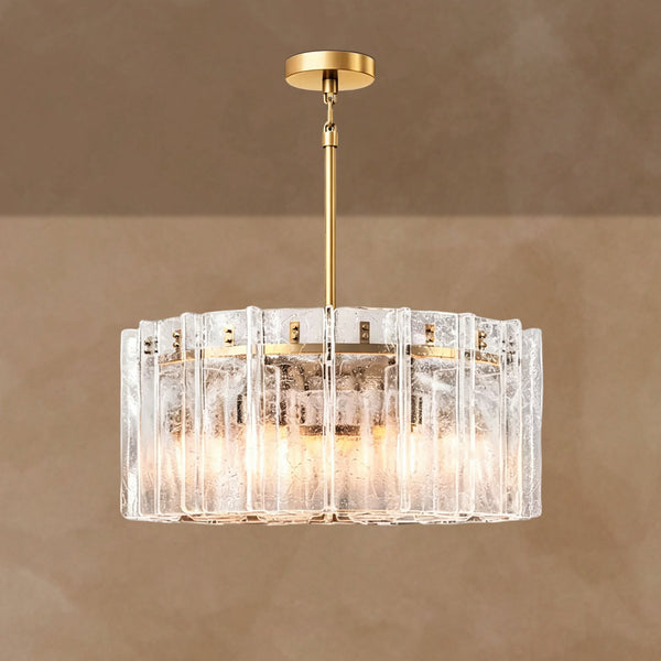 Latrel Clear Glass Round Chandelier 36”