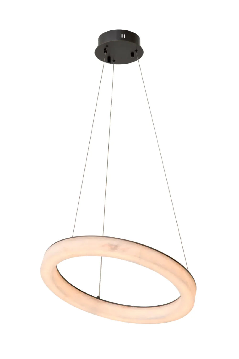 Audrey Modern Round Living Room Alabaster Chandelier