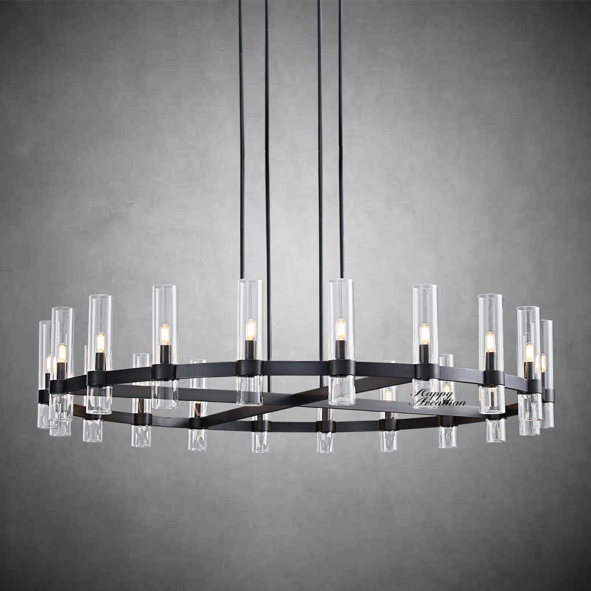 HA Rebecca Round Chandelier 60″, 20-Lights