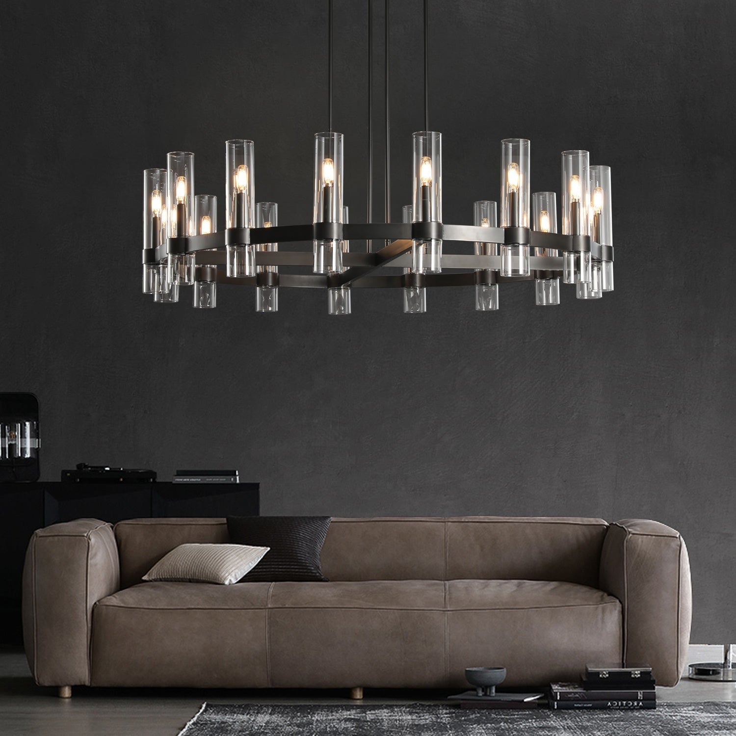 HA Rebecca Round Chandelier 48″, 16-Lights