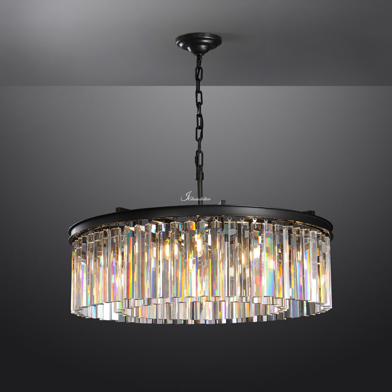 JC French Classicm Series K9 Crystal Round / Linear Chandelier