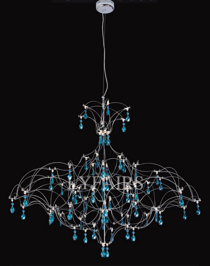 Modern Art Design Dreamcatcher-inspired Firefly Coloful Crystal Chandelier