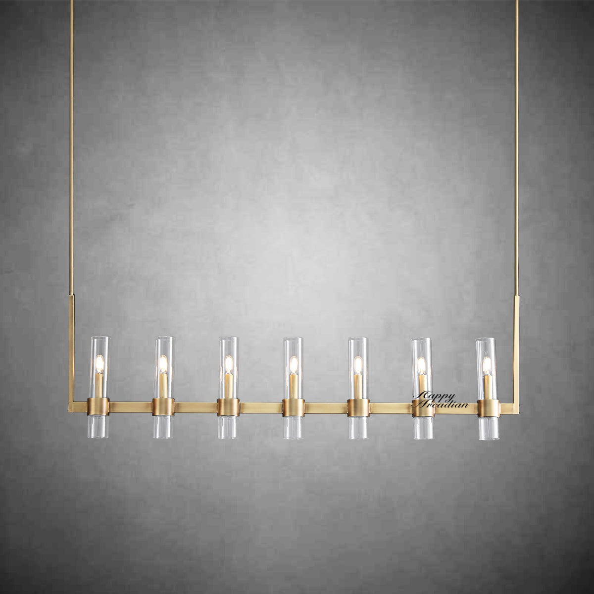 HA Rebecca Linear Chandelier Modern 60", 7-Light