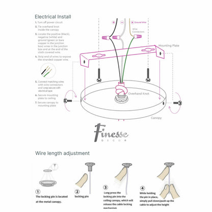 Bucharest LED Chandelier Black