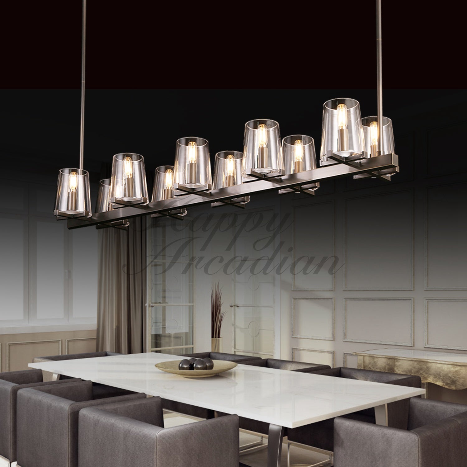 Brilliax Series Round Glass Chandelier