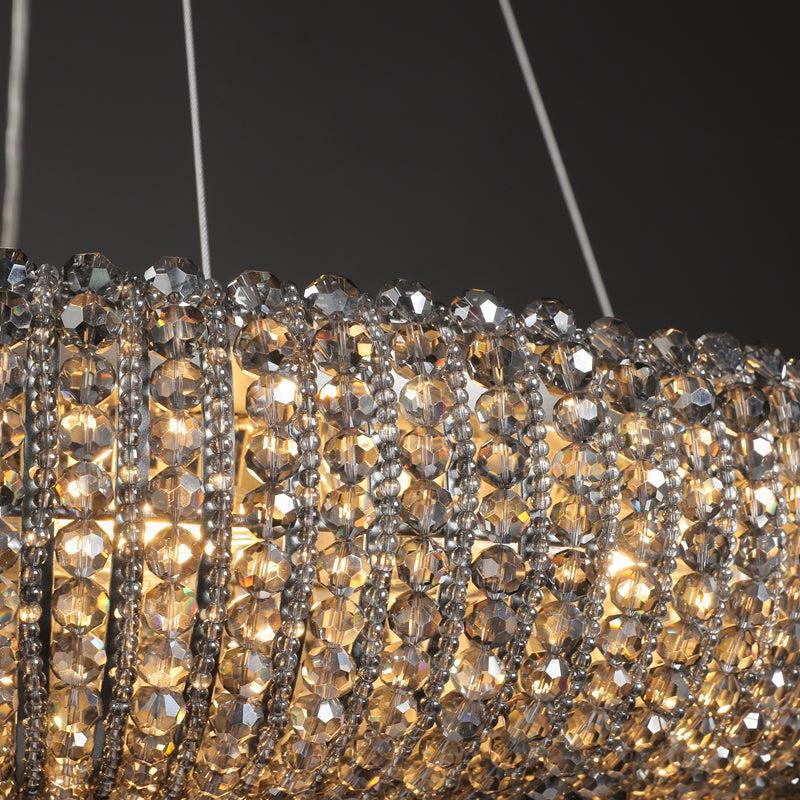 Amber Halo Ring Modern Crystal Chandelier