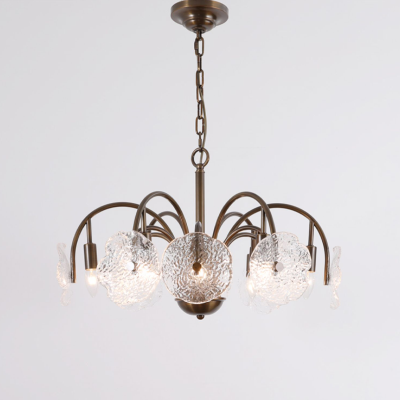Lysan Vintage Glass Luxury Large Tiered Chandelier For Living Room