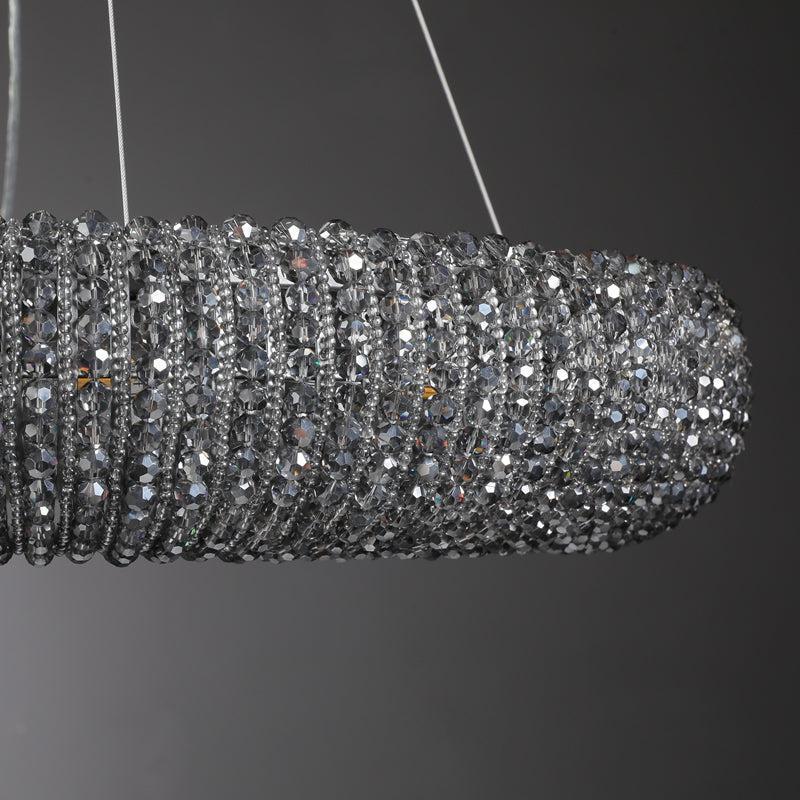 Amber Halo Ring Modern Crystal Chandelier