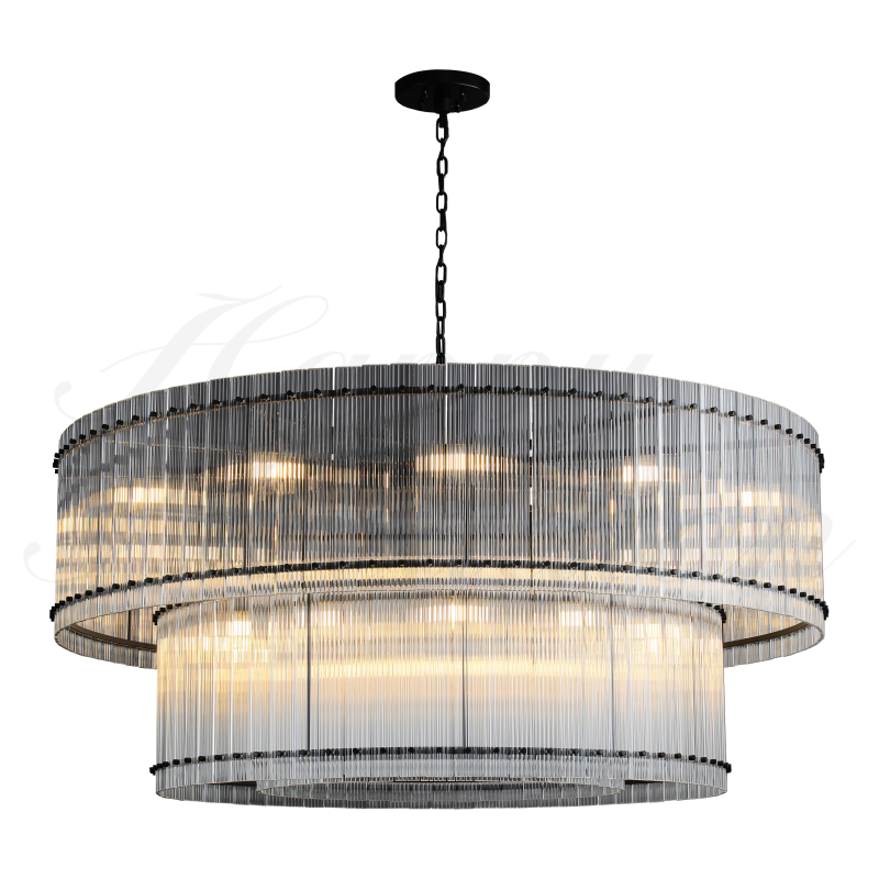 HA Damian Two-Tier Round Chandelier 60"