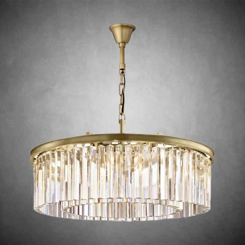 Zestra Crystal Round Chandelier