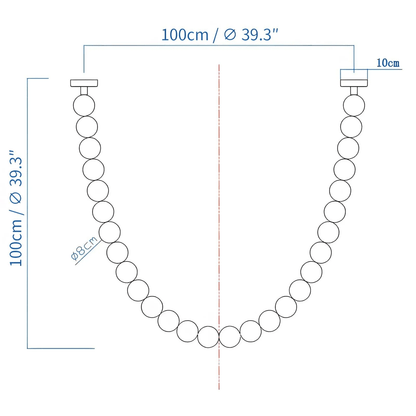 Halti Necklace Acrylic Chandelier