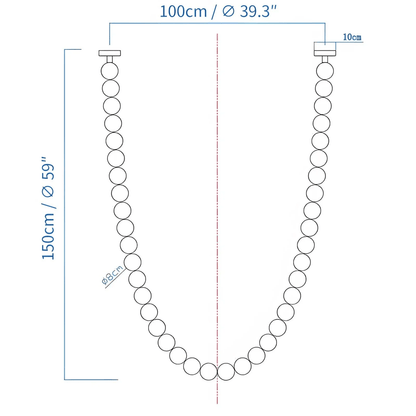 Halti Necklace Acrylic Chandelier