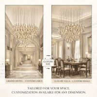 Vitara Glass Drop Customize Chandelier - Vakkerlight
