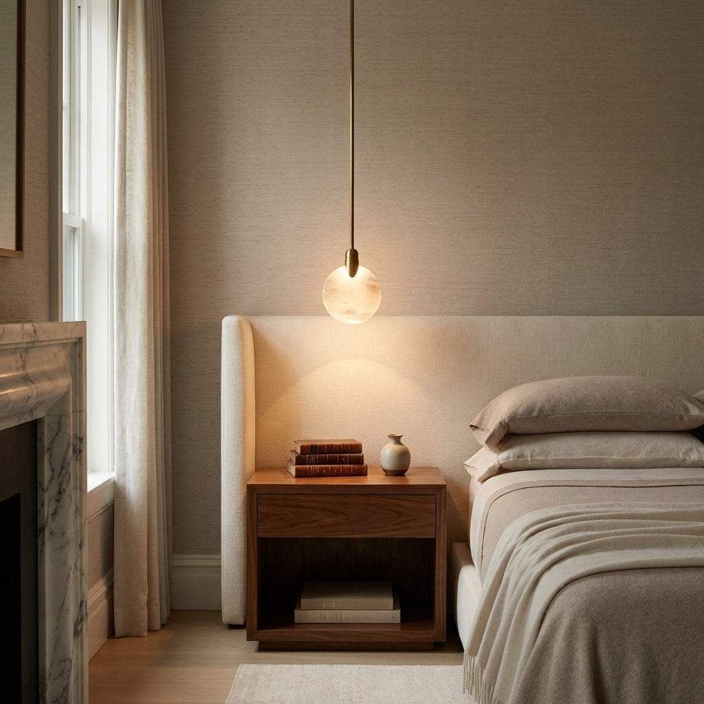 Luster Gaze Radiant Petal Single Pendant - luxury American master bedroom