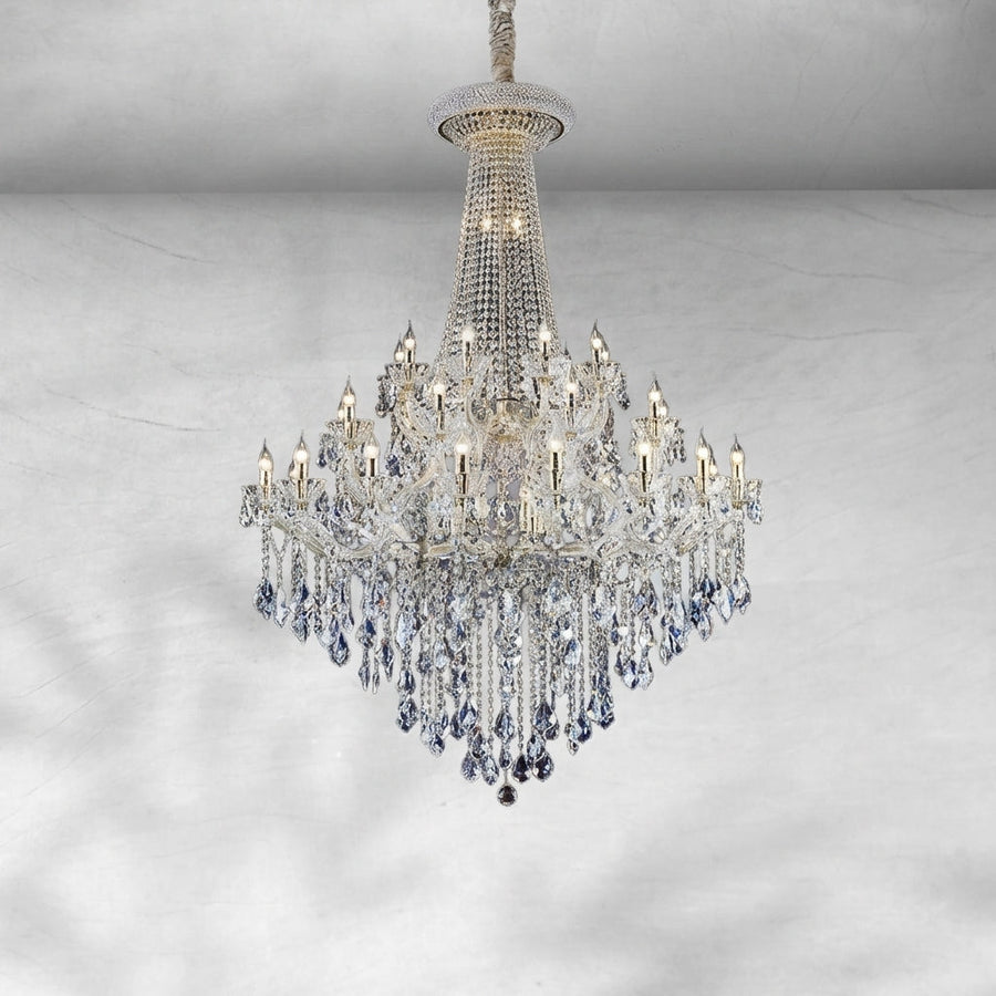 Luster Gaze Grand Empire K9 Crystal Chandelier - Background Shot