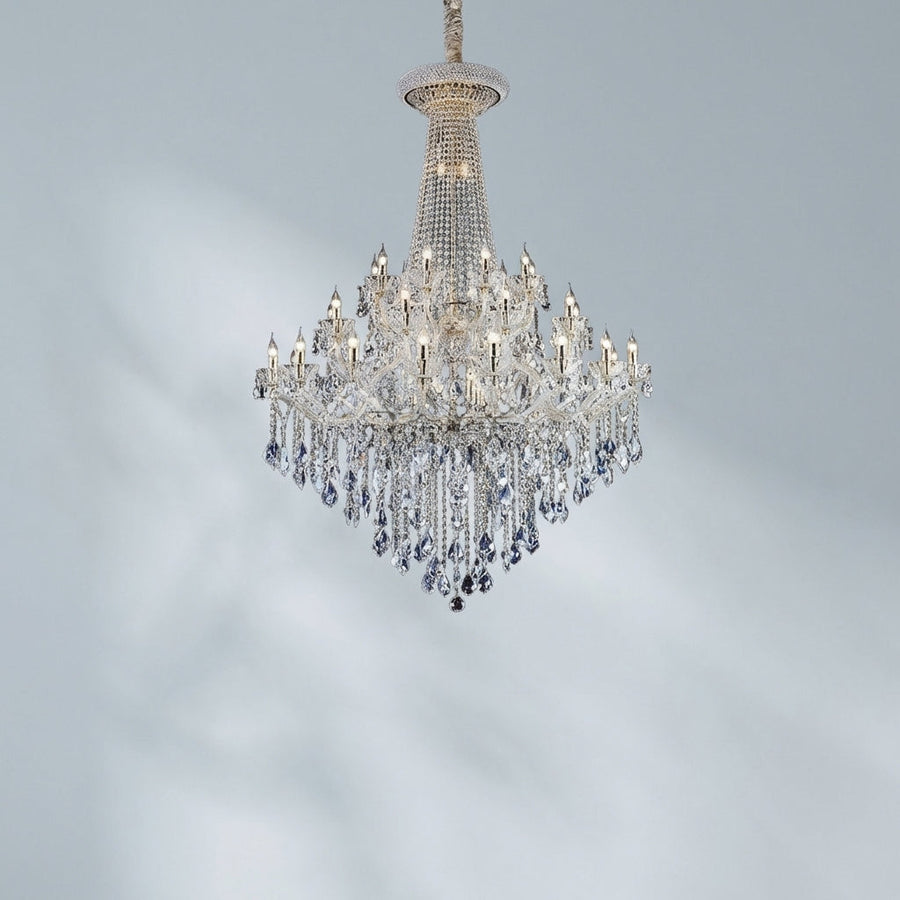 Luster Gaze Grand Empire K9 Crystal Chandelier - Background Shot