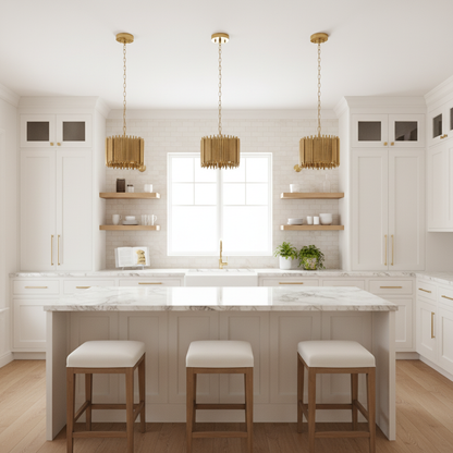 Luster Gaze Aura Grandeur Round Pendant Chandelier - high-end American kitchen