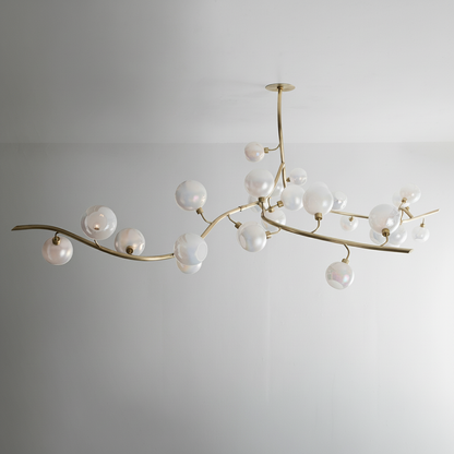 Luster Gaze Aura Branch Glass Globe Chandelier - Background Shot
