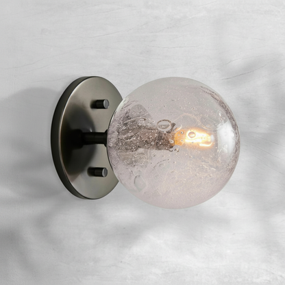 Luster Gaze Artisan Orb Wall Sconce - Background Shot